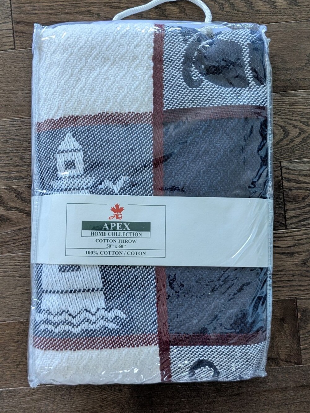 Apex Cotton Throw in Nautical Print - NWT